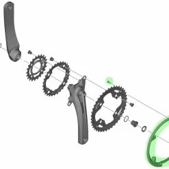 Shimano Anneau De Protection De Chaîne Pour FC-M4000/M4050 Avec Vis -Pièces vélo trekking Soldes Shimano Y1PY98080 bdPSzwyUkjoMq1