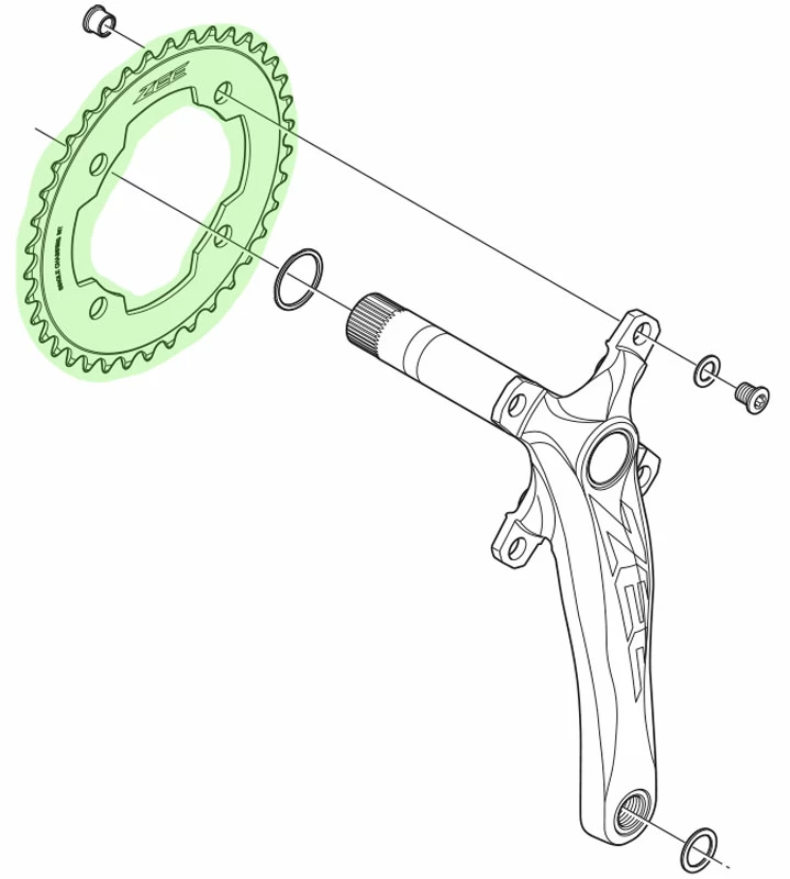 Shimano ZEE Plateau Pour FC-M640/M645 4 Shimano ZEE Plateau Pour FC-M640/M645 – Image 4