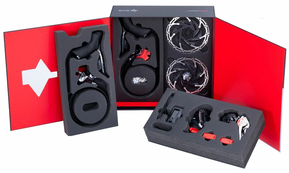 SRAM RED ETap® AXS Kit électronique 2x12 Vitesses FM 6 Trous Disc 1 SRAM RED ETap® AXS Kit électronique 2x12 Vitesses FM 6 Trous Disc