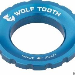 Wolf Tooth Components Centerlock Lockring -Pièces vélo trekking Soldes Wolf Tooth Centerlock Rotor Lockring Blue 3