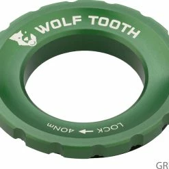 Wolf Tooth Components Centerlock Lockring -Pièces vélo trekking Soldes Wolf Tooth Centerlock Rotor Lockring Green 5