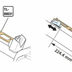 Shimano TL-BME01 Gabarit Pour Support De Batterie STEPS BM-E6010/SM-BME61 -Pièces vélo trekking Soldes Y70W00002SHOMANO4524667918189SchabloneTL BME01fuerSTEPSAkkuhalterBM E6010undSM BME61 a