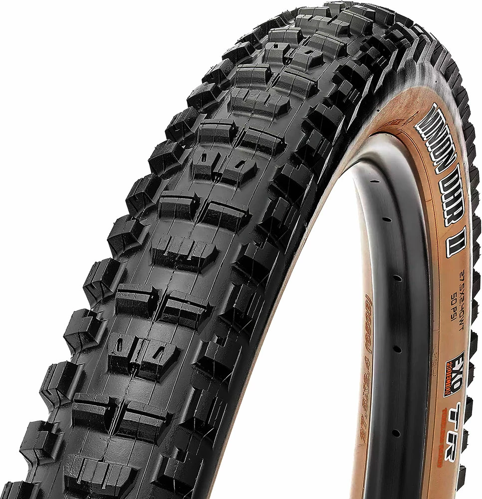 MAXXIS Minion DHR II Arrière Tanwall WT 29x2,40" TR EXO Dual 60 Pneus Pliants 1 MAXXIS Minion DHR II Arrière Tanwall WT 29x2,40" TR EXO Dual 60 Pneus Pliants